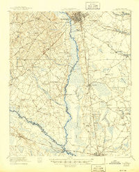 Orangeburg South Carolina Historical topographic map, 1:62500 scale, 15 X 15 Minute, Year 1921