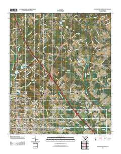 Orangeburg North South Carolina Historical topographic map, 1:24000 scale, 7.5 X 7.5 Minute, Year 2011