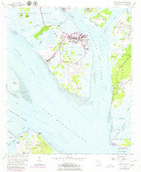 Parris Island South Carolina Historical topographic map, 1:24000 scale, 7.5 X 7.5 Minute, Year 1956