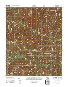 Philson Crossroads South Carolina Historical topographic map, 1:24000 scale, 7.5 X 7.5 Minute, Year 2011