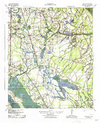 Pineland South Carolina Historical topographic map, 1:62500 scale, 15 X 15 Minute, Year 1943