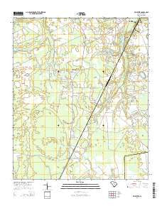 Privateer South Carolina Current topographic map, 1:24000 scale, 7.5 X 7.5 Minute, Year 2014