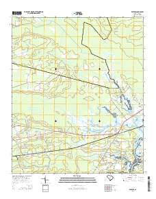 Ravenel South Carolina Current topographic map, 1:24000 scale, 7.5 X 7.5 Minute, Year 2014
