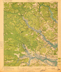 Ravenels South Carolina Historical topographic map, 1:62500 scale, 15 X 15 Minute, Year 1920