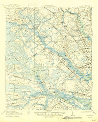 Ravenels South Carolina Historical topographic map, 1:62500 scale, 15 X 15 Minute, Year 1920