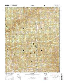 Red Hill South Carolina Current topographic map, 1:24000 scale, 7.5 X 7.5 Minute, Year 2014
