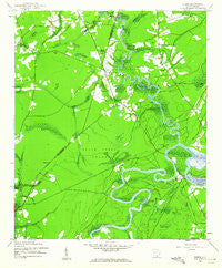Rhems South Carolina Historical topographic map, 1:24000 scale, 7.5 X 7.5 Minute, Year 1943