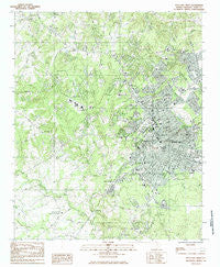 Rock Hill West South Carolina Historical topographic map, 1:24000 scale, 7.5 X 7.5 Minute, Year 1984
