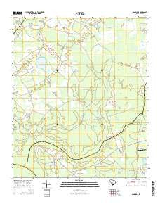 Sandridge South Carolina Current topographic map, 1:24000 scale, 7.5 X 7.5 Minute, Year 2014