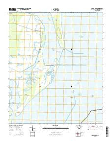 Santee Point South Carolina Current topographic map, 1:24000 scale, 7.5 X 7.5 Minute, Year 2014