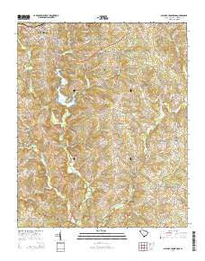 Saylors Crossroads South Carolina Current topographic map, 1:24000 scale, 7.5 X 7.5 Minute, Year 2014