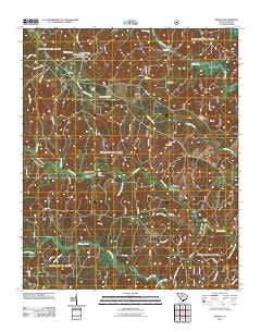 Sedalia South Carolina Historical topographic map, 1:24000 scale, 7.5 X 7.5 Minute, Year 2011