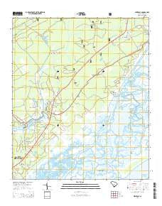 Sewee Bay South Carolina Current topographic map, 1:24000 scale, 7.5 X 7.5 Minute, Year 2014