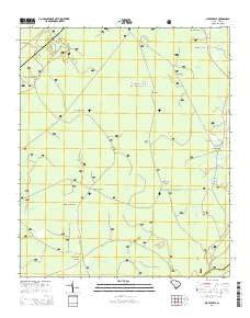 Shulerville South Carolina Current topographic map, 1:24000 scale, 7.5 X 7.5 Minute, Year 2014