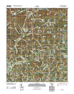 Slater South Carolina Historical topographic map, 1:24000 scale, 7.5 X 7.5 Minute, Year 2011