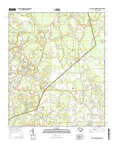 Solomons Crossroads South Carolina Current topographic map, 1:24000 scale, 7.5 X 7.5 Minute, Year 2014