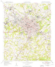 Spartanburg South Carolina Historical topographic map, 1:24000 scale, 7.5 X 7.5 Minute, Year 1949