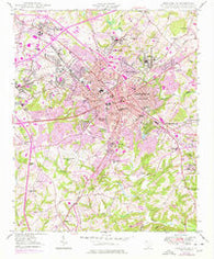 Spartanburg South Carolina Historical topographic map, 1:24000 scale, 7.5 X 7.5 Minute, Year 1949