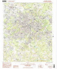 Spartanburg South Carolina Historical topographic map, 1:24000 scale, 7.5 X 7.5 Minute, Year 1983