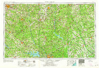 Spartanburg South Carolina Historical topographic map, 1:250000 scale, 1 X 2 Degree, Year 1964