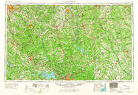 Spartanburg South Carolina Historical topographic map, 1:250000 scale, 1 X 2 Degree, Year 1953