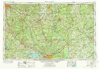 Spartanburg South Carolina Historical topographic map, 1:250000 scale, 1 X 2 Degree, Year 1953