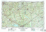 Spartanburg South Carolina Historical topographic map, 1:250000 scale, 1 X 2 Degree, Year 1953