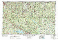 Spartanburg South Carolina Historical topographic map, 1:250000 scale, 1 X 2 Degree, Year 1953
