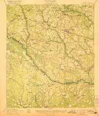 St. George South Carolina Historical topographic map, 1:62500 scale, 15 X 15 Minute, Year 1921