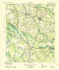St. George South Carolina Historical topographic map, 1:62500 scale, 15 X 15 Minute, Year 1944