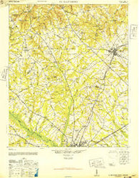 St. Matthews South Carolina Historical topographic map, 1:62500 scale, 15 X 15 Minute, Year 1946