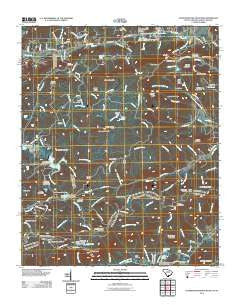 Standingstone Mountain South Carolina Historical topographic map, 1:24000 scale, 7.5 X 7.5 Minute, Year 2011