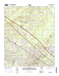 Summerville South Carolina Current topographic map, 1:24000 scale, 7.5 X 7.5 Minute, Year 2014