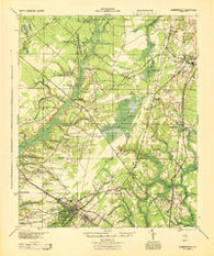 Summerville South Carolina Historical topographic map, 1:62500 scale, 15 X 15 Minute, Year 1944