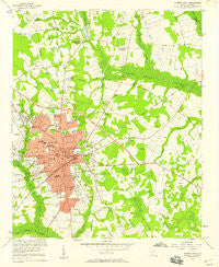 Sumter East South Carolina Historical topographic map, 1:24000 scale, 7.5 X 7.5 Minute, Year 1957