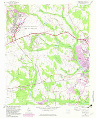 Sumter West South Carolina Historical topographic map, 1:24000 scale, 7.5 X 7.5 Minute, Year 1957