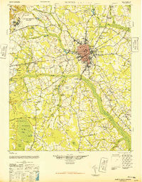 Sumter South Carolina Historical topographic map, 1:62500 scale, 15 X 15 Minute, Year 1946