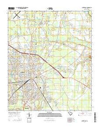 Sumter East South Carolina Current topographic map, 1:24000 scale, 7.5 X 7.5 Minute, Year 2014