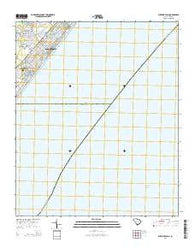 Surfside Beach South Carolina Current topographic map, 1:24000 scale, 7.5 X 7.5 Minute, Year 2014