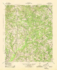 Talatha South Carolina Historical topographic map, 1:62500 scale, 15 X 15 Minute, Year 1943