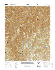 Tamassee South Carolina Current topographic map, 1:24000 scale, 7.5 X 7.5 Minute, Year 2014