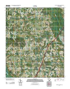 Tearcoat Branch South Carolina Historical topographic map, 1:24000 scale, 7.5 X 7.5 Minute, Year 2011