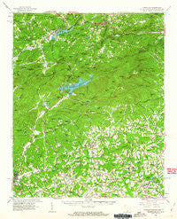 Tigerville South Carolina Historical topographic map, 1:62500 scale, 15 X 15 Minute, Year 1959