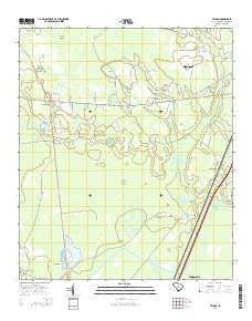 Tillman South Carolina Current topographic map, 1:24000 scale, 7.5 X 7.5 Minute, Year 2014