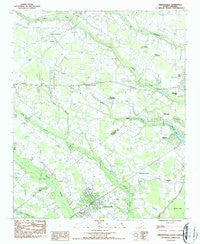 Timmonsville South Carolina Historical topographic map, 1:24000 scale, 7.5 X 7.5 Minute, Year 1986