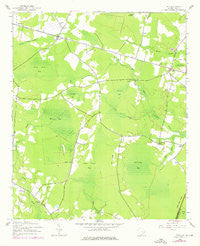Trio South Carolina Historical topographic map, 1:24000 scale, 7.5 X 7.5 Minute, Year 1943