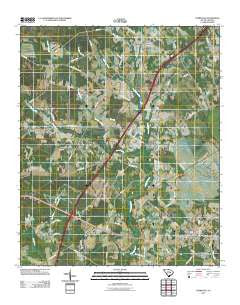 Turbeville South Carolina Historical topographic map, 1:24000 scale, 7.5 X 7.5 Minute, Year 2011