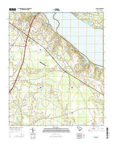 Vance South Carolina Current topographic map, 1:24000 scale, 7.5 X 7.5 Minute, Year 2014