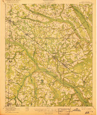 Varnville South Carolina Historical topographic map, 1:62500 scale, 15 X 15 Minute, Year 1918