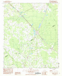 Wadboo Swamp South Carolina Historical topographic map, 1:24000 scale, 7.5 X 7.5 Minute, Year 1982